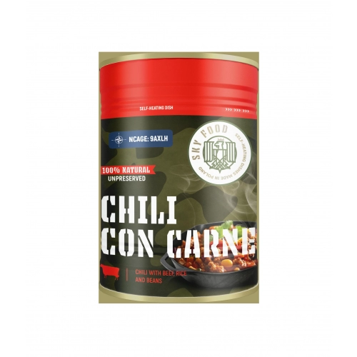 Danie samopodgrzewające SKY FOODS - CHILI CON CARNE Z RYŻEM 400g